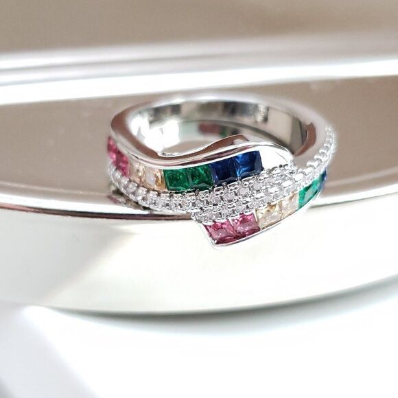 New - The Seventh 925 Zircon Ring - Picture 7 of 13